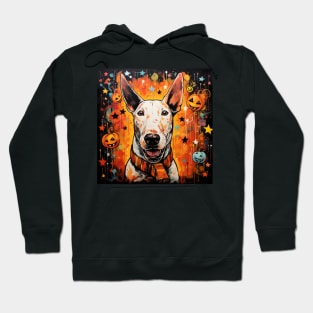 Halloween White Bull terrier Hoodie